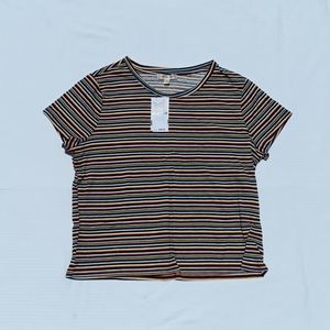 Common stitch striped tee